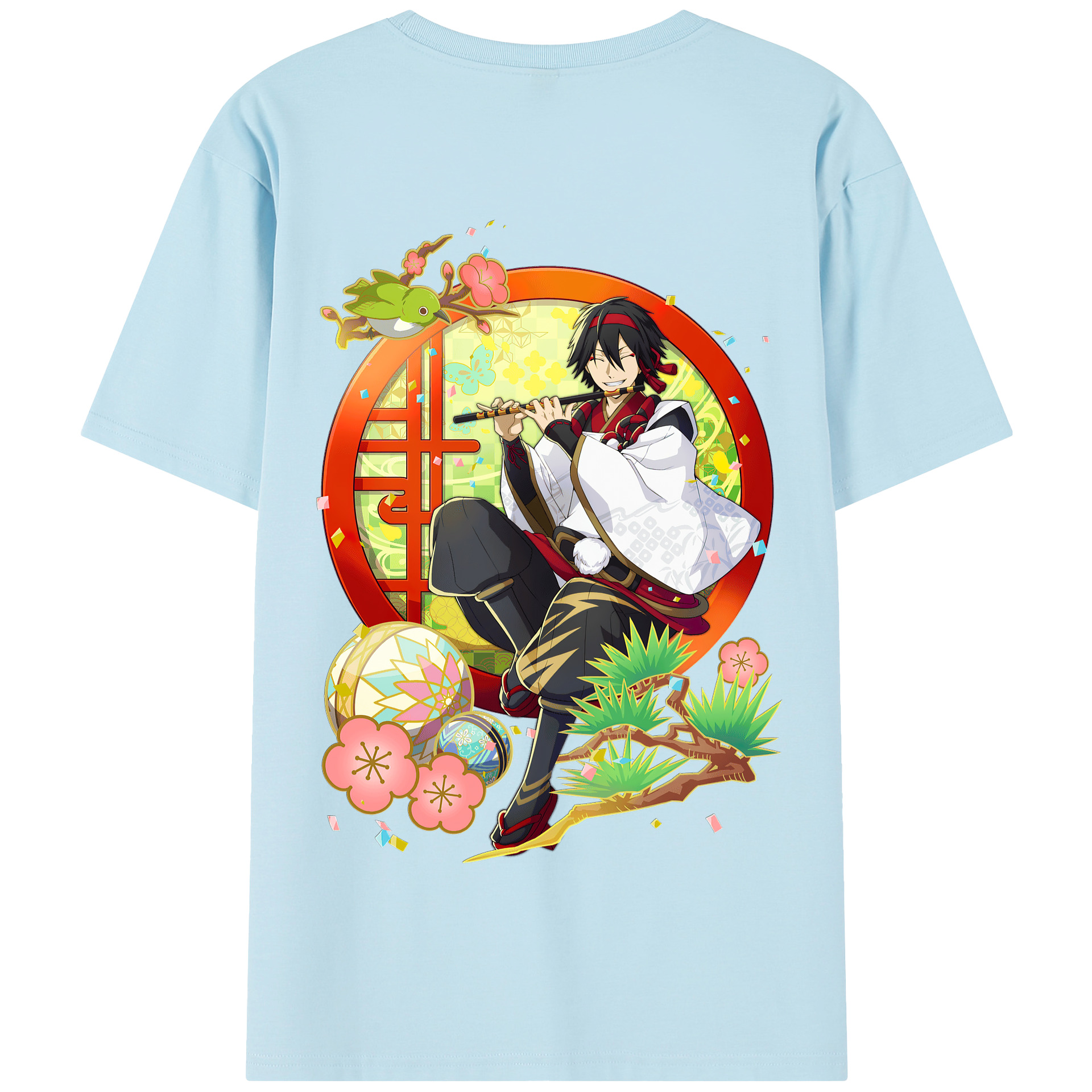 （画像用） 文豪ストレイドッグス Bungo Stray Dogs 綿100％半袖Tシャツ（背面プリント）